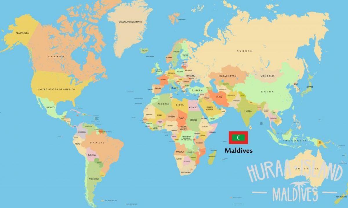 mutasd meg maldív-szigetek a világ térkép