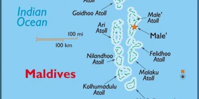 Baa atoll maldív-szigetek térkép