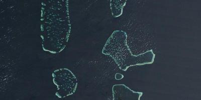 Térkép műholdas maldív-szigetek