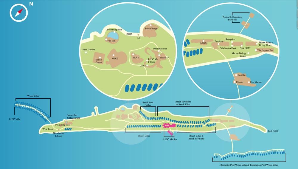 lux resort-maldív-szigetek térkép