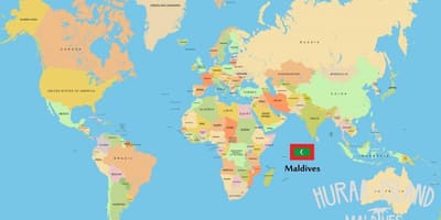 Mutasd meg maldív-szigetek a világ térkép