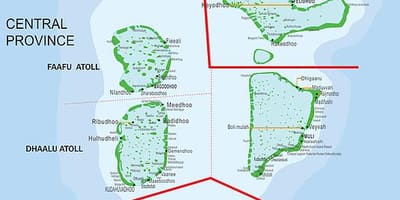 Térkép maldív-komp